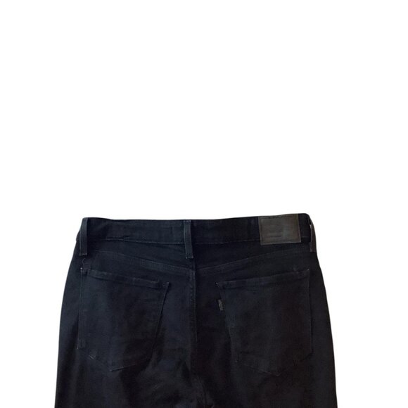 Levis 711 Skinny Flare Cropped Ruffle Hem Jeans Size 29 - Picture 4 of 9